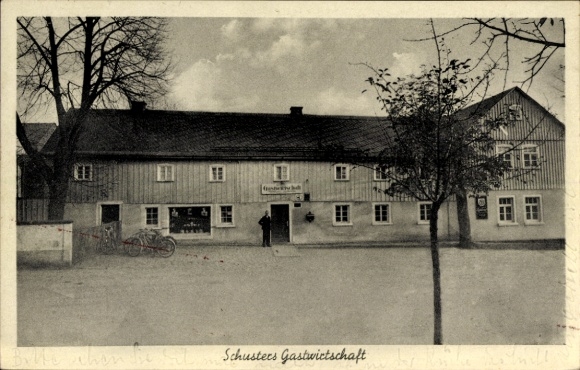 Ak Schönbrunn Bischofswerda in Sachsen, Schusters Gastwirtschaft