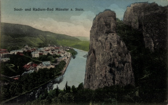 Postcard Bad Münster am Stein Bad Kreuznach an der Nahe, general view