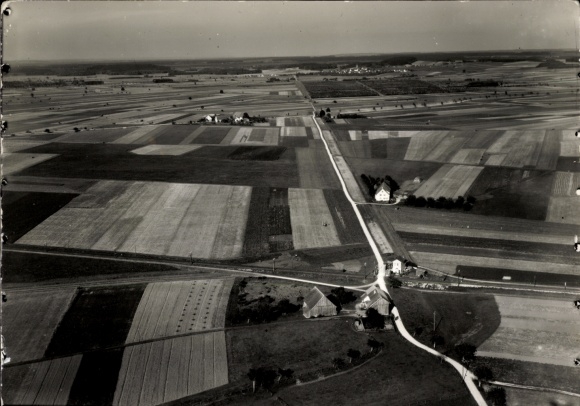 Photo Neuburg an der Donau Upper Bavaria, aerial photograph, Old Roman Road