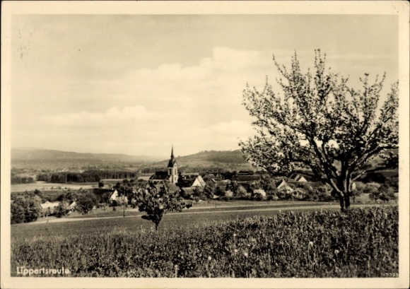 Postcard Lippertsreute Überlingen on Lake Constance, view of the town