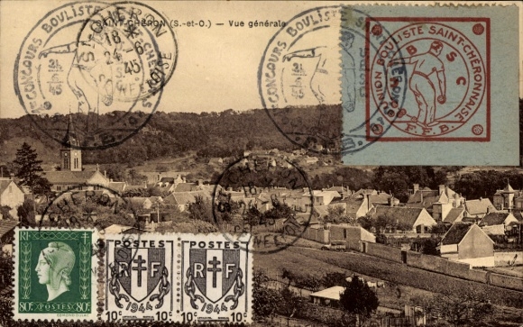 Ansichtkaart Saint Chéron Essonne, algemeen beeld