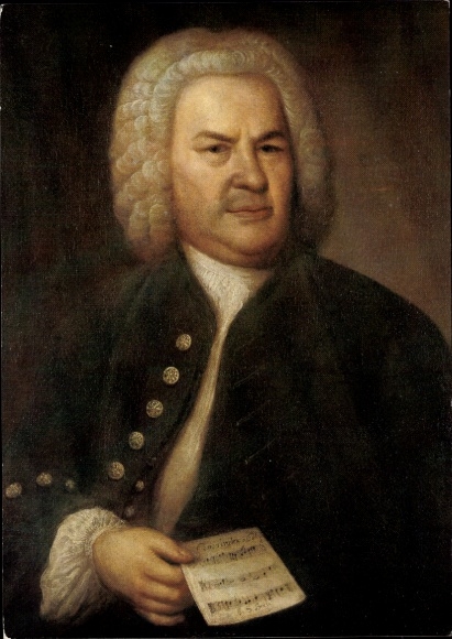Künstler Ak Haussmann, Elias Gottlob, Komponist Johann Sebastian Bach