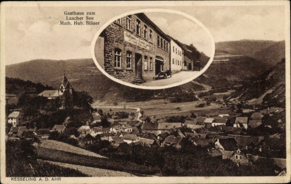 Kesseling on the Ahr Eifel, Laacher See Inn, Math. Hub. Brass, Landscape, Buildings