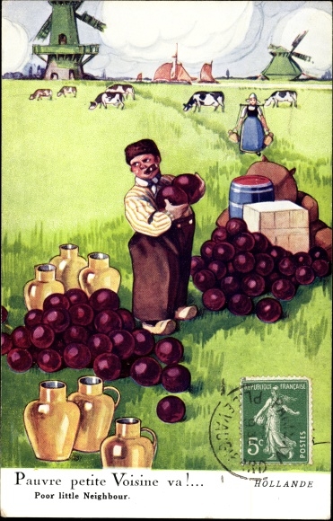 Artist PC Dupuis, Em., Holland, Pauvre petite Voisine va, Poor little neighbor