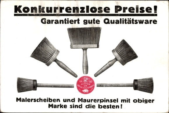 Postcard Vienna 3rd country road, Rosenberg &amp; Fleischner, brush, brush and broom factory, Hetzgasse No. 6