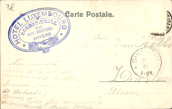 Ak Antwerpen Anvers Vlaanderen, Red Star Line, Stoomboot Kroonland