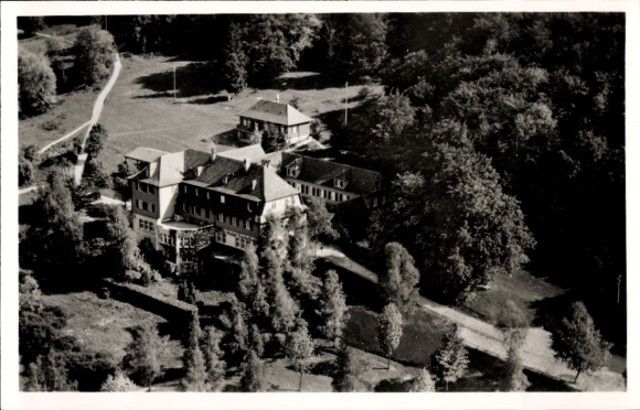 Postcard Traifelberg Honau Lichtenstein in Baden Württemberg, aerial photograph, Alb-Hotel