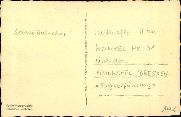 PC Dresden Klotzsche, airport, flight demonstration Heinkel He 51
