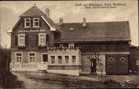 Ak Rolshagen Morsbach in de wijk Oberberg, huis Karl-Friedrichs-Heim