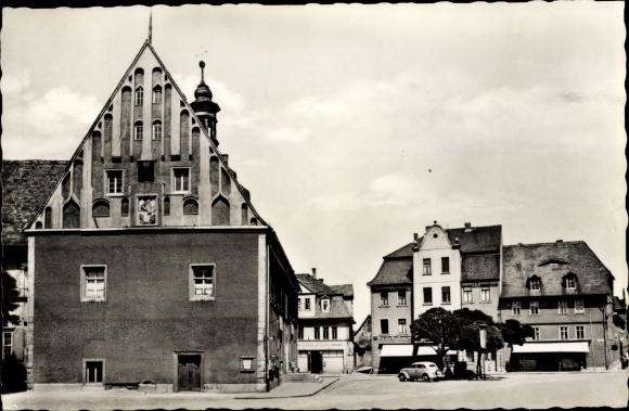 PC Buttstädt in Thuringia, town hall on the market