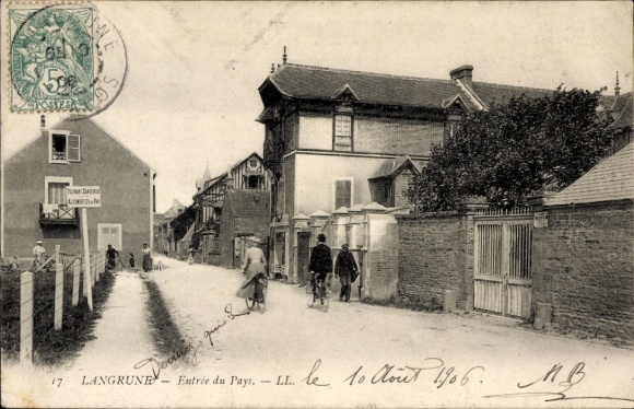 CPA Langrune-sur-Mer Calvados, Entrée du Pays