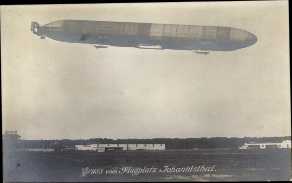 PC Berlin Treptow Johannisthal, Zeppelin airship LZ 10 Schwaben over the airfield