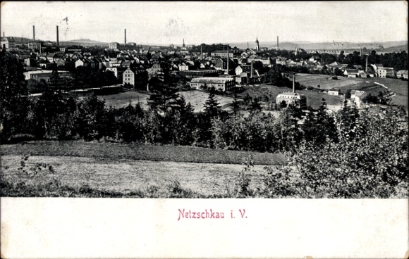 Ak Netzschkau im Vogtland, Gesamtansicht
