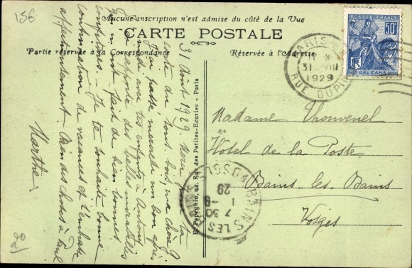 Postcard Paris II. Arrondissement Bourse, Boulevard Poissonnière