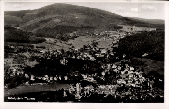 Postcard Königstein im Taunus, aerial photograph