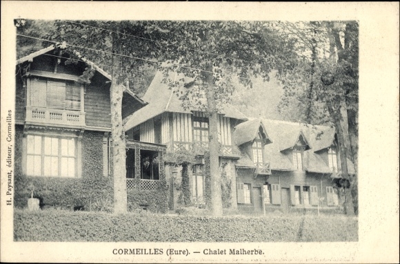 Postcard Cormeilles Eure, Chalet Malherbe