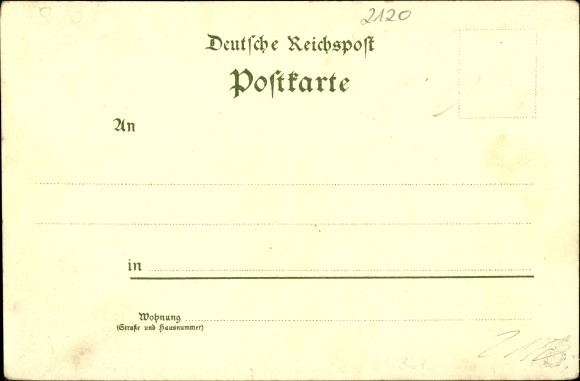 Postcard Lüneburg in Lower Saxony, bridge, sand, cloister, red rooster, coat of arms