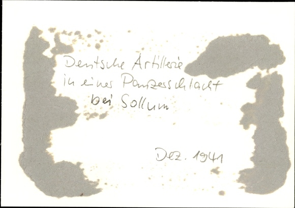 Photo Hoffmann, Heinrich, Tank battle near Sallum, Wehrmacht, Afrika Korps, December 1941