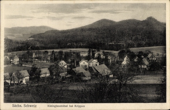 Ak Kleinüßhübel Reinhardtsdorf Schöna in Saksen, panorama
