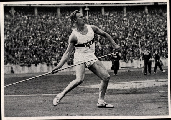 Zdjęcie z kolekcji Olympia 1936, oszczepnik Gerhard Stöck