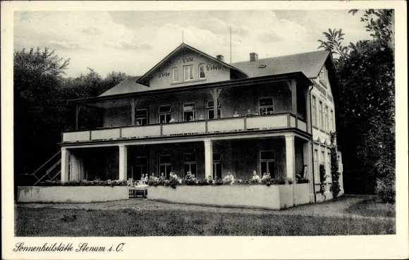 Postcard Stenum Ganderkesee Lower Saxony, sun sanatorium