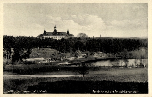Postcard Biesenthal in der Mark, Police Sanatorium