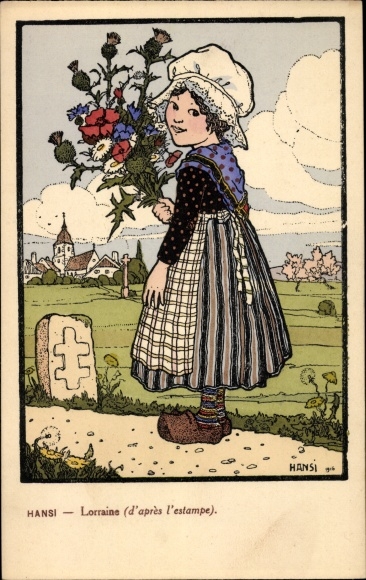Artist PC Hansi Jean Jacques Waltz, Lorraine, woman from Lorraine