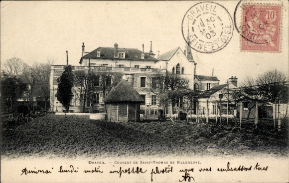Ak Draveil Essonne, Couvent de Saint-Thomas de Villeneuve