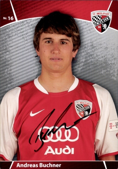 Autogrammkarte Fußballer Andreas Buchner, FC Ingolstadt, Autogramm