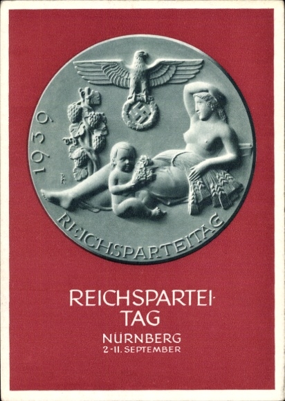 Ganzsachen Ak Nürnberg, Reichsparteitag 1939, Reichsparteitag des Friedens