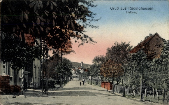 Ak Rüdinghausen Witten an der Ruhr, Hellweg