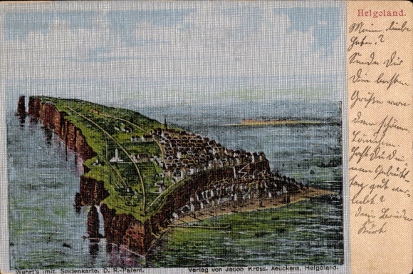 Silk PC North Sea island Heligoland, general view