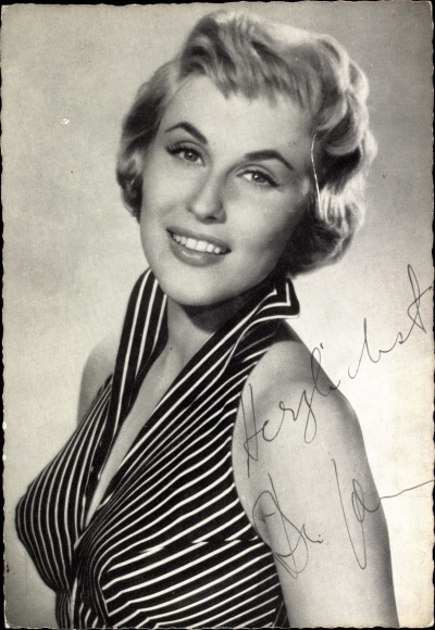 Ak Schauspielerin Bibi Jahns, Portrait, Autogramm