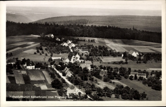 Postcard Kälberbronn Pfalzgrafenweiler in the Black Forest, aerial photo