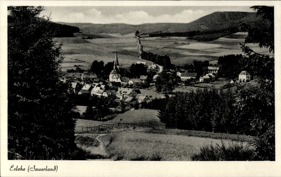Postcard Eslohe in Sauerland, general view