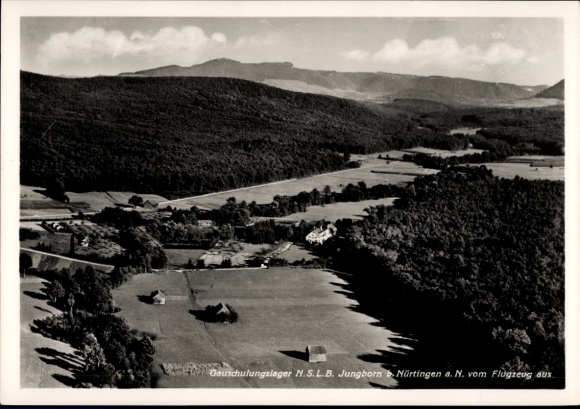 Ak Nürtingen am Neckar Württemberg, Landschaftsaufnahme, Geuschulungslager N.S.L.B. Jungborn