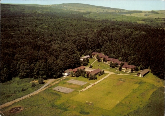 Postcard Gedern in Hesse, Gross-Gerau youth hostel