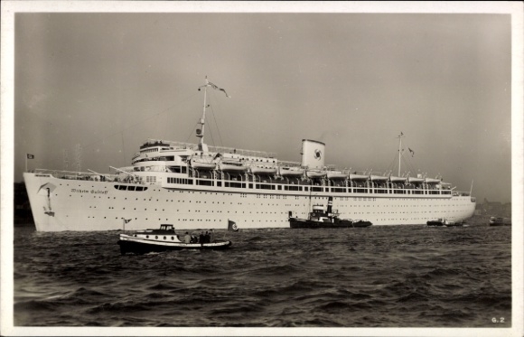 Postcard KdF ship Wilhelm Gustloff