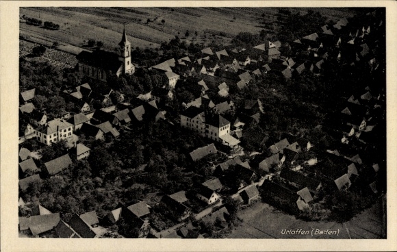 Postcard Urloffen Appenweier in Baden Schwarzwald, aerial photograph