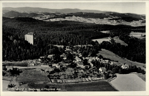 Ansichtkaart Saldenburg Neder-Beieren, luchtfoto