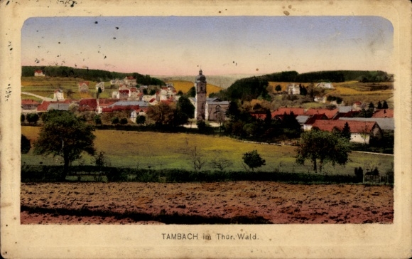 Postcard Tambach Dietharz in Thuringia, beautiful detailed view