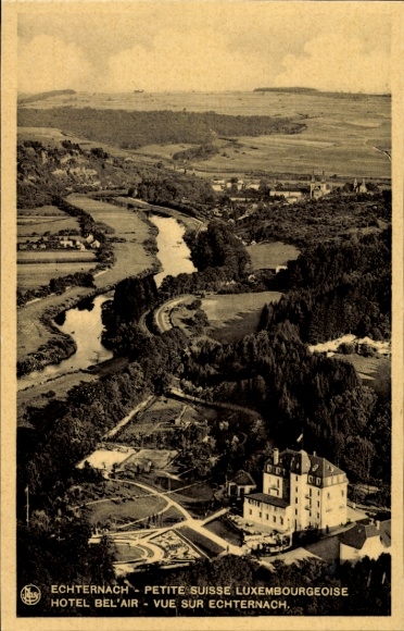 PC Echternach Luxembourg, landscape view, Hotel Bel'Air, Echternach
