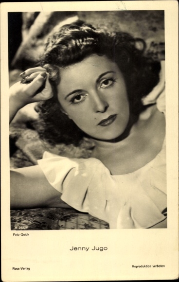 Postcard Actress Jenny Jugo, Portrait, Ross Verlag A 2852 1