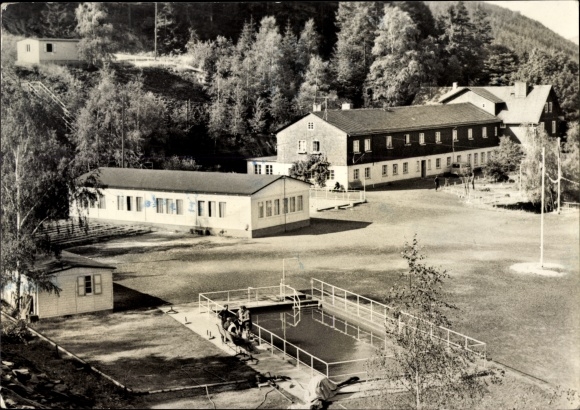 Postcard Schaderthal Probstzella in Thuringia, holiday home PCK Schwedt, Kombinatsbetrieb Zeitz