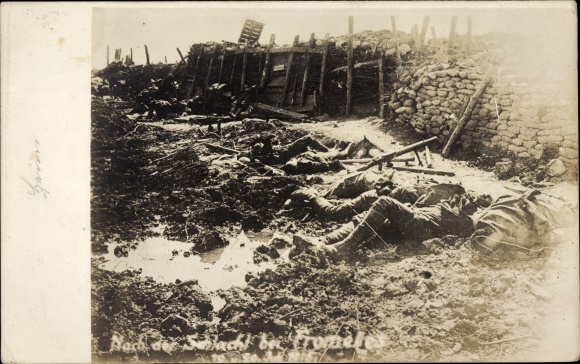 Photo PC Fromelles Nord, after the battle of Fromelles 1916, battlefield, fallen soldiers, WW1