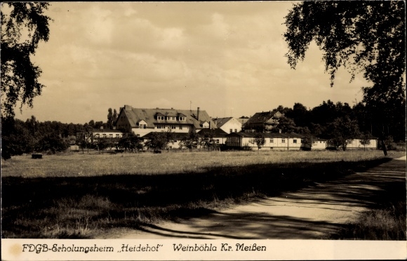 KP Weinböhla w Saksonii, widok na dom rekonwalescencji FDGB Heidehof