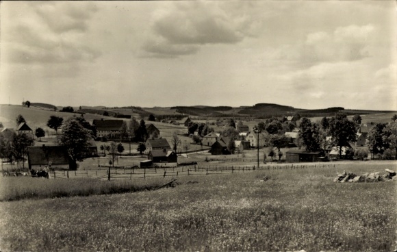 Postcard Helbigsdorf Wilsdruff Saxony, general view