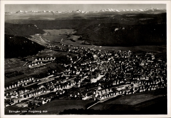 Ak Ebingen Albstadt in Württemberg, Fliegeraufnahme