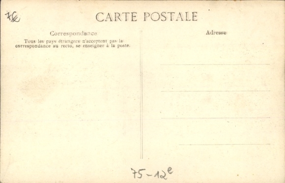 Ak Paris XII., rivier de Seine, uitzicht op de Rue de Lyon
