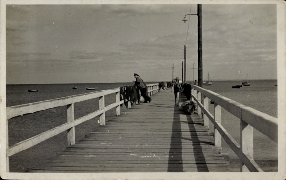 Ak Haffkrug Scharbeutz Ostholstein, Seebrücke